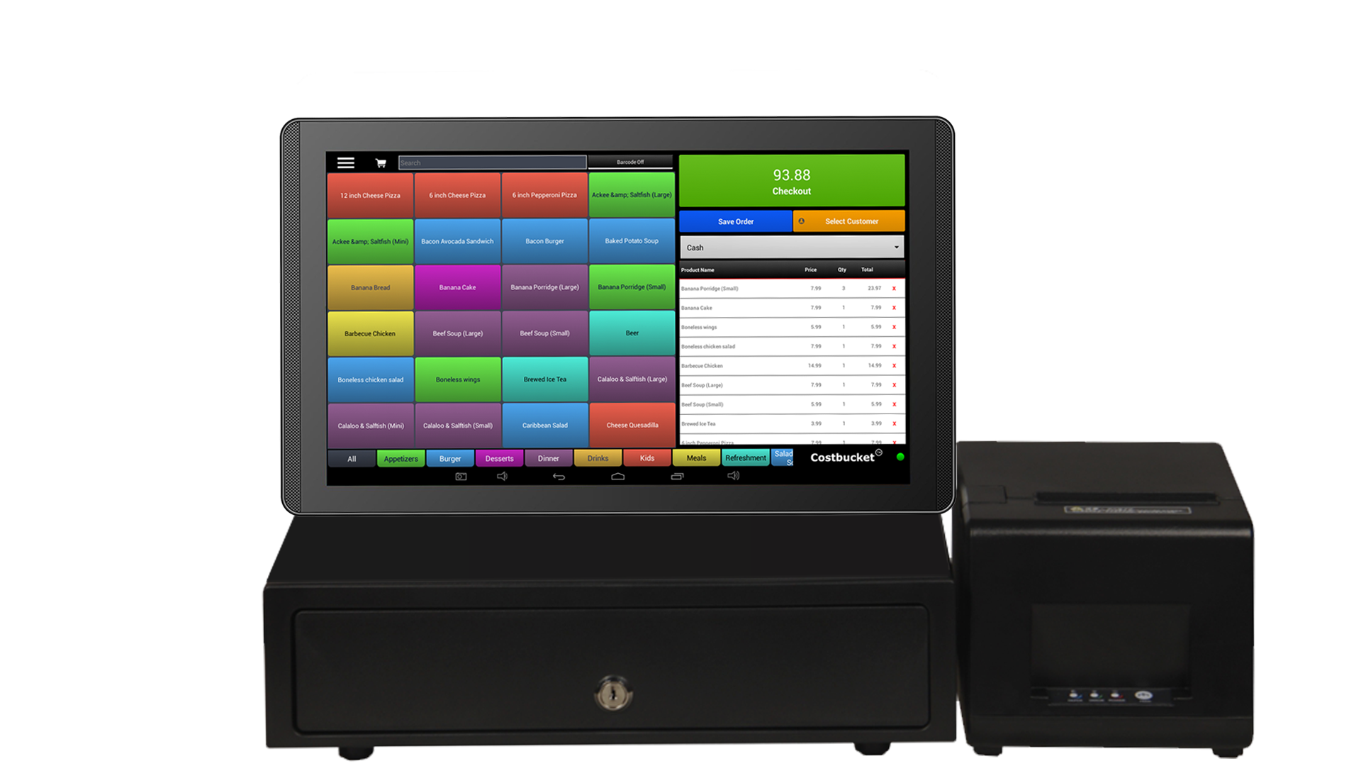 13 inch tablet pos cash register