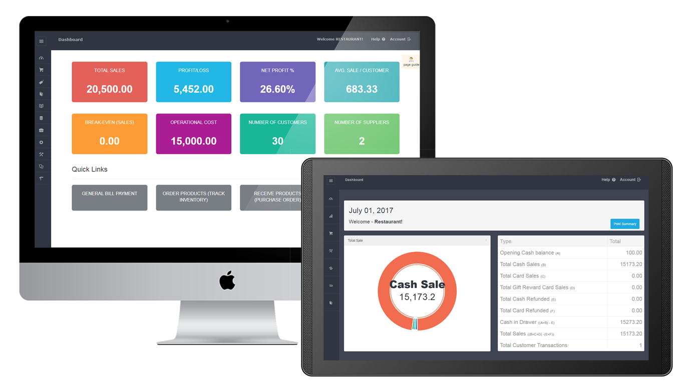 Costbucket POS & Accounting Dashboard